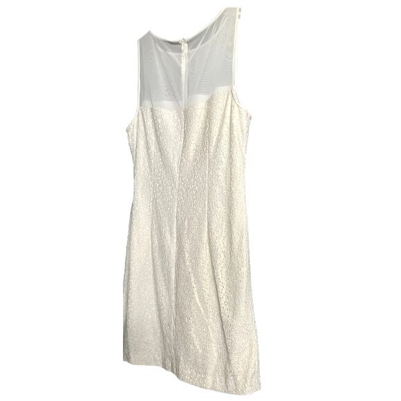 AMERICAN LIVING SLEEVELESS A-LINE MIDI DRESS, WOMENS-16-IVORY GOLDTONE LACE, NWT - Picture 1 of 12